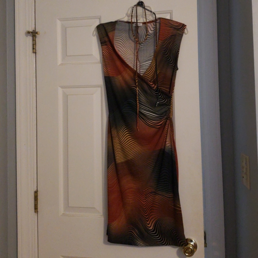 Charlotte Ruse Animal Swirl Pattern Dress